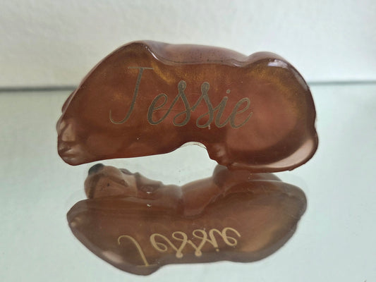 Sleeping dog keepsake small with Customization