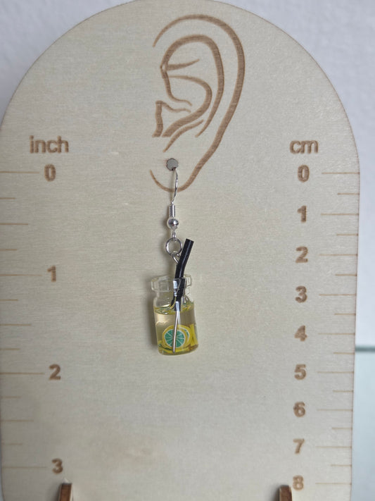 Mini Lemon-Lime Drink Earrings