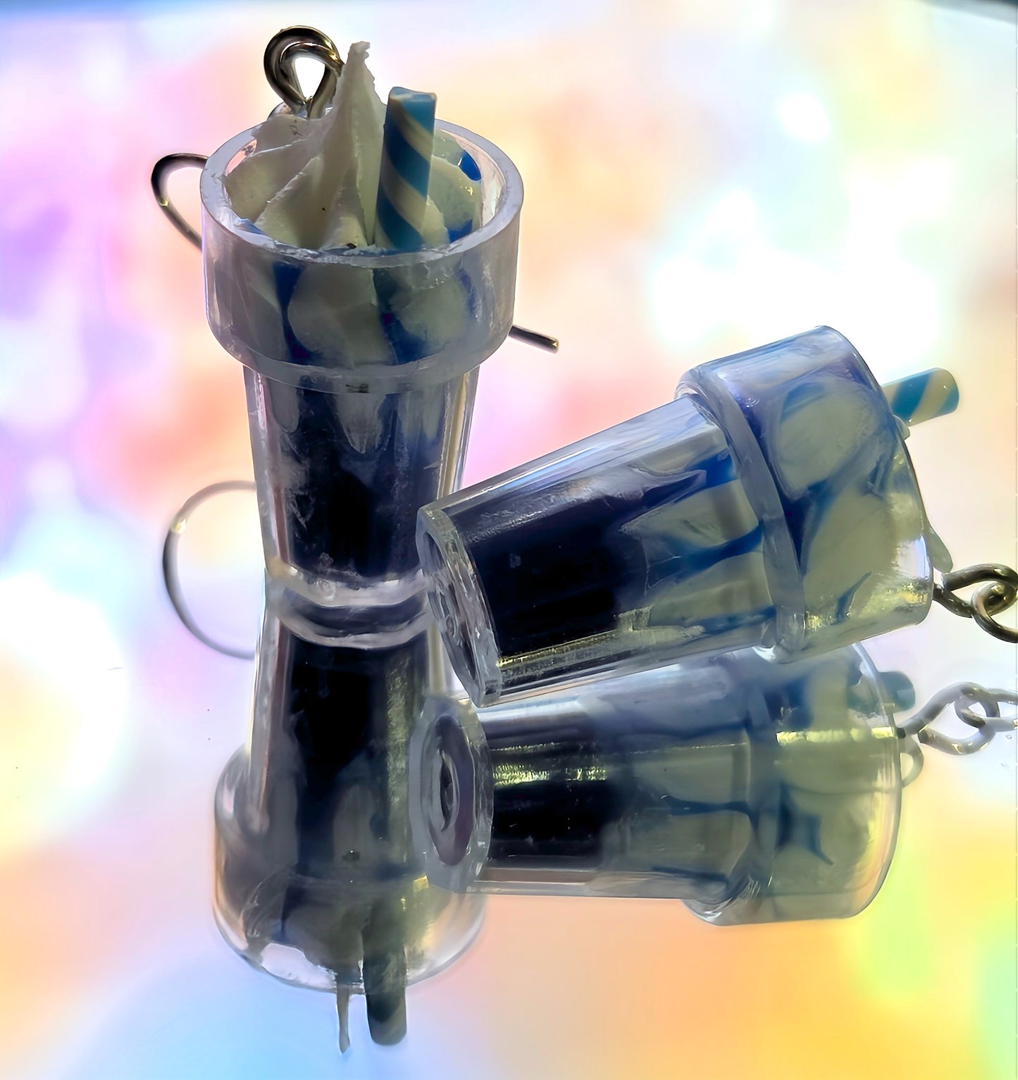 Blueberry Cream Slush Earrings