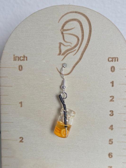 Miniature Iced Tea Earrings
