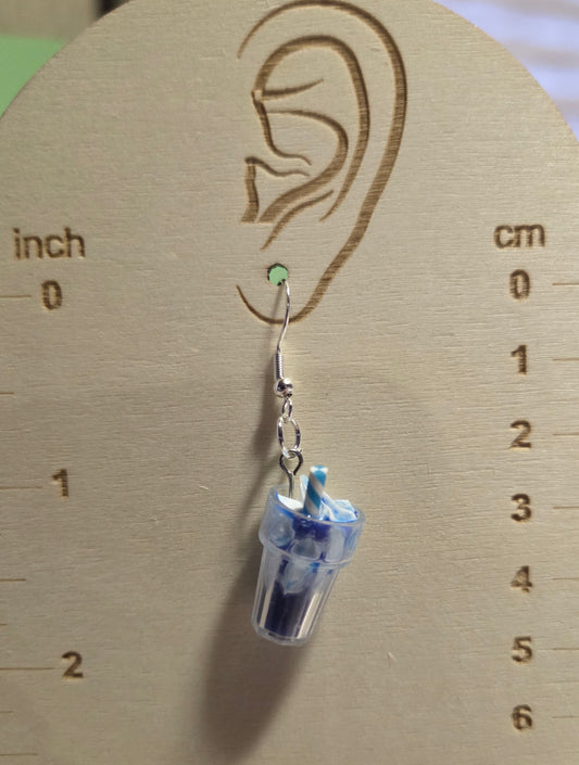 Blueberry Cream Slush Earrings