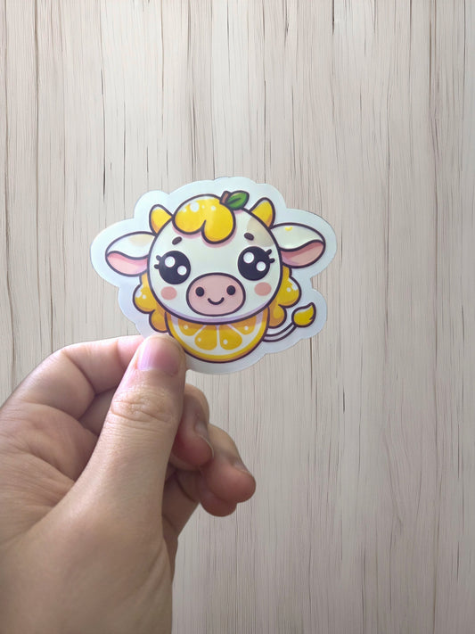 Lemon cow Sticker