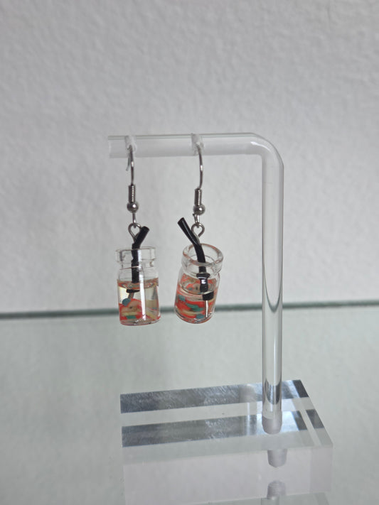 Mini Apple Juice Earrings