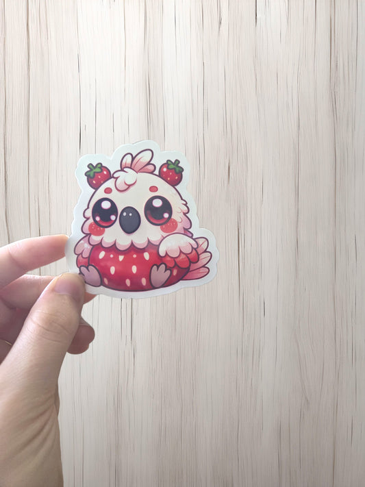 Strawberry Cockatoo Sticker