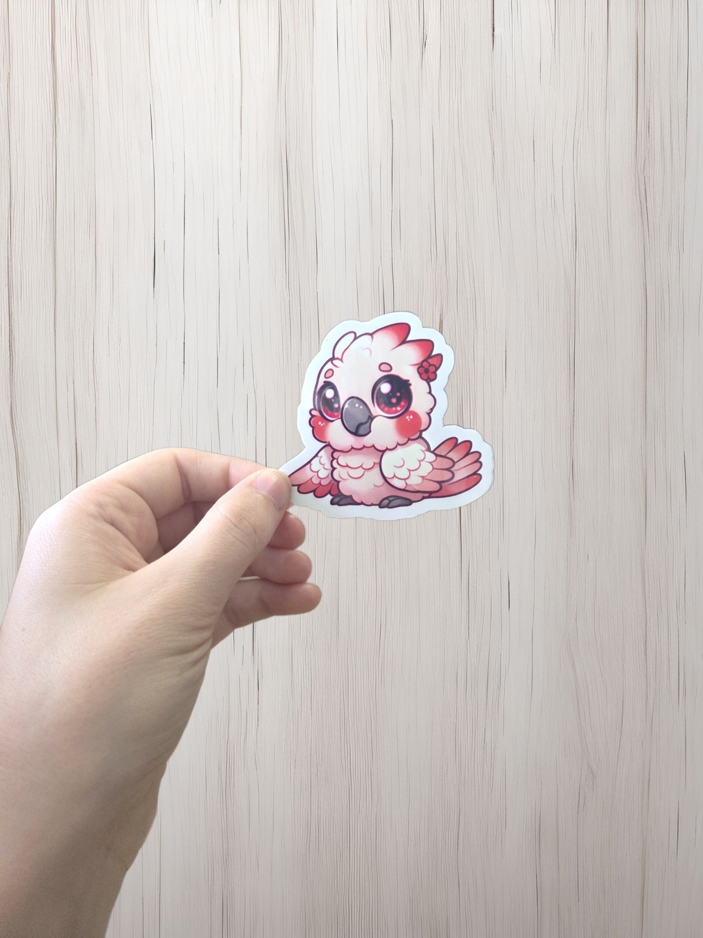 Cherry Blossom Cockatoo Sticker