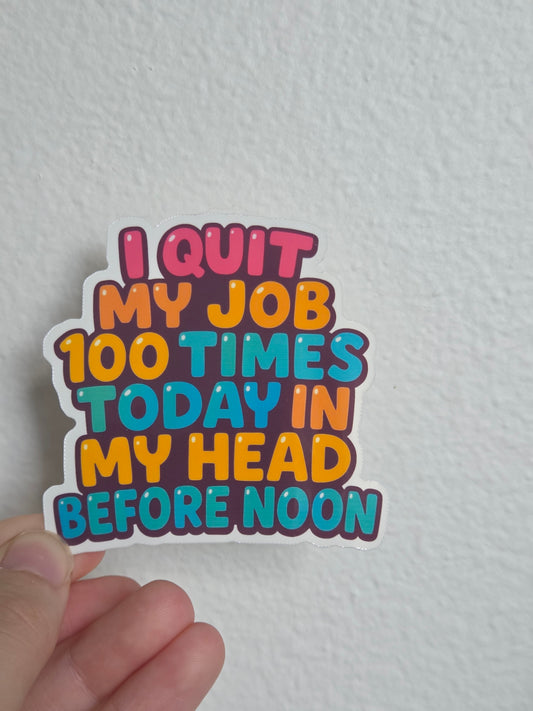 I QUIET sticker