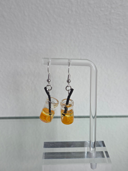 Miniature Iced Tea Earrings
