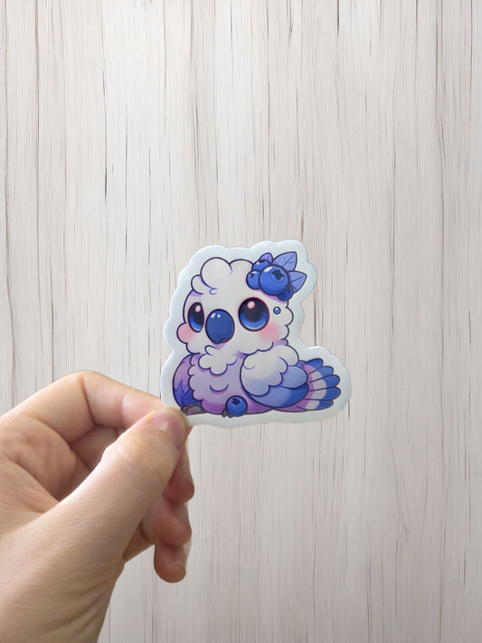Blue berry cockatoo Sticker