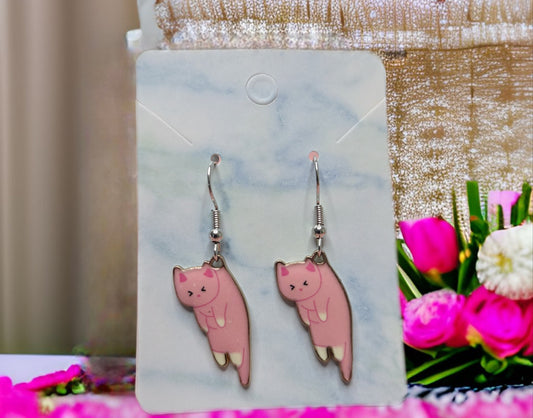 Pink Kitty Daydream Earrings
